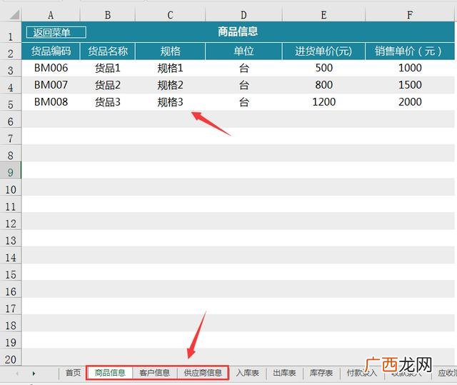 仓库出入库明细表表格 简单财务报表样本
