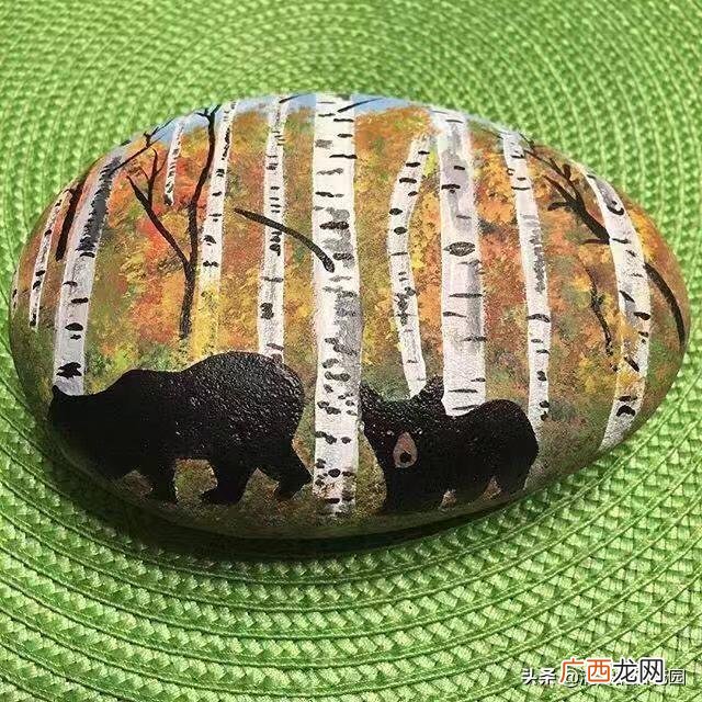 小学生石头画图片大全 创意彩绘石头