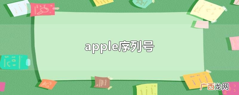 apple序列号