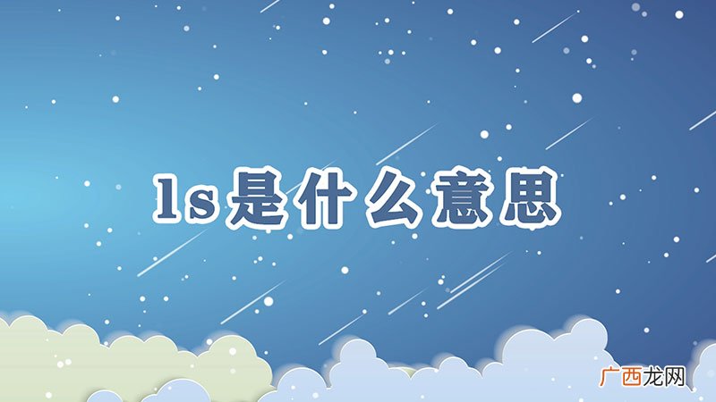 ls是什么意思