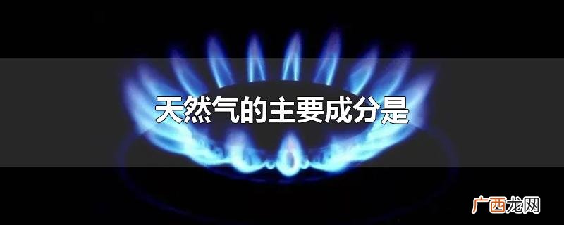 天然气的主要成分是