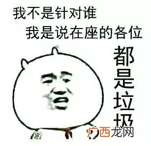 在座的各位都是垃圾是什么意思 我不是针对谁，在座的各位都是垃圾