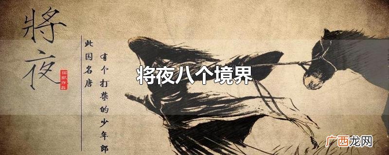 将夜八个境界