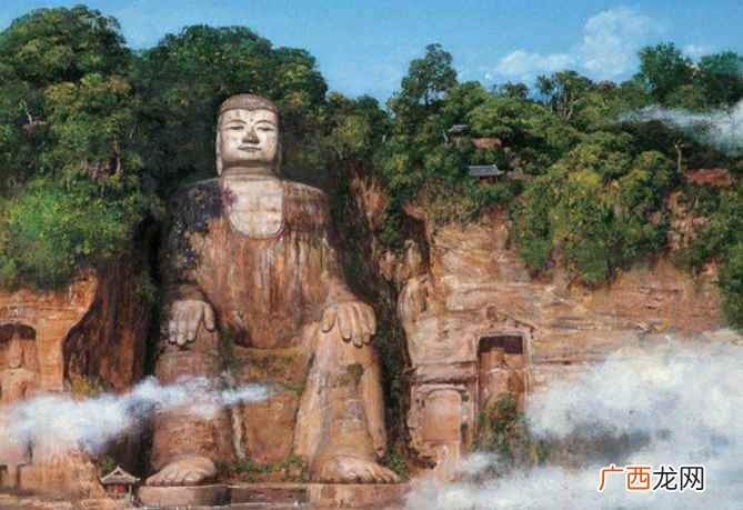 乐山大佛修了一小半海通法师就去世了,他叮嘱弟子们要继续修建 乐山大佛多高