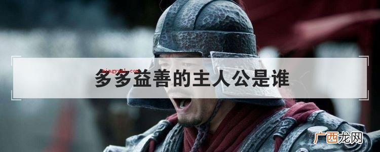 多多益善的主人公是谁