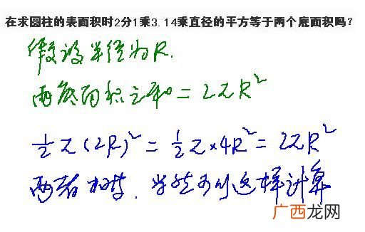 直径乘以3.14等于圆的面积吗,圆的面积公式计算公式是什么?