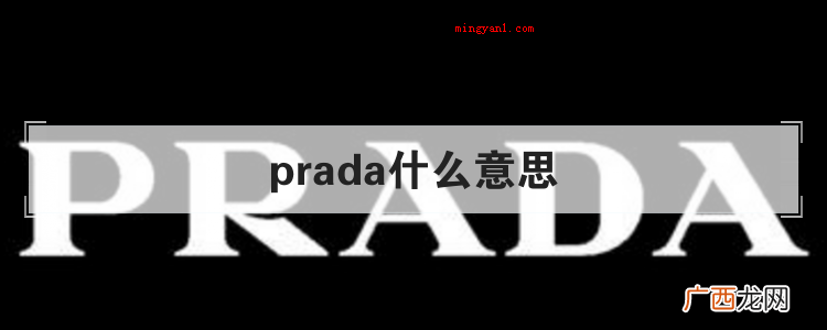 prada什么意思