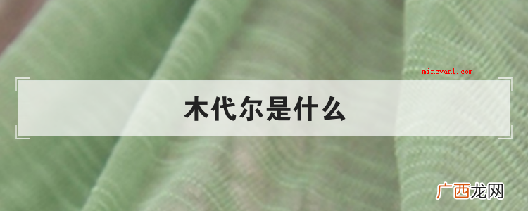 木代尔是什么