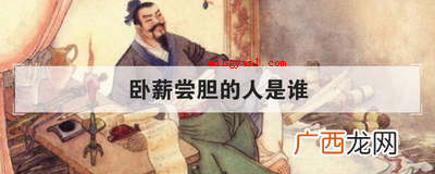卧薪尝胆的人是谁
