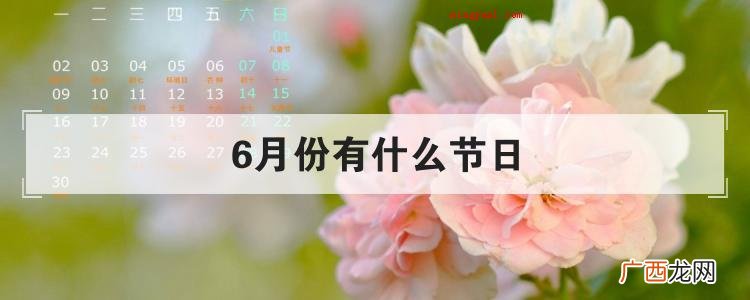 6月份有什么节日