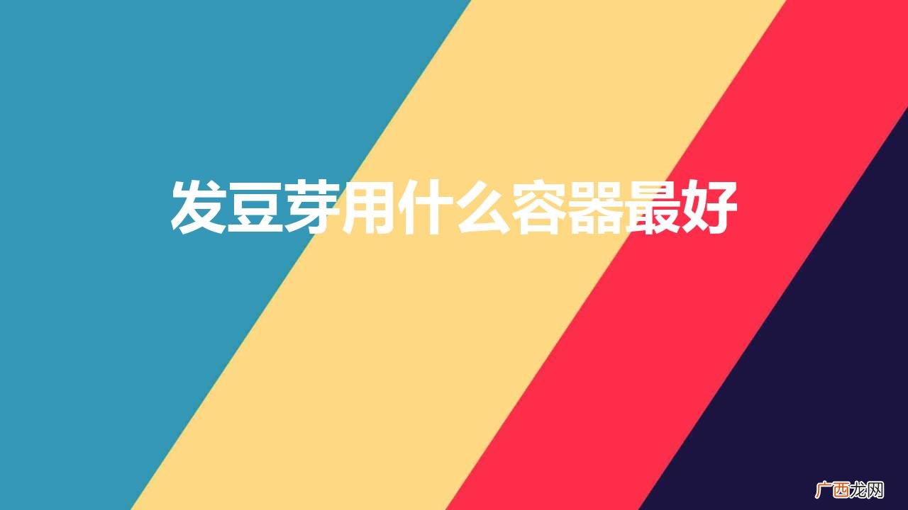自己在家发豆芽最好怎么做 发豆芽用什么容器最好