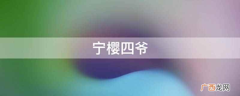 宁樱四爷是小说清穿后她用厨艺攻略了四爷中的人物 宁樱四爷