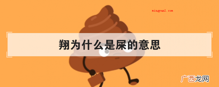 翔为什么是屎的意思