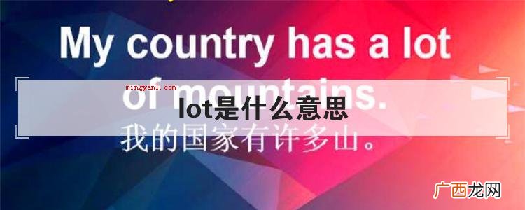 lot是什么意思