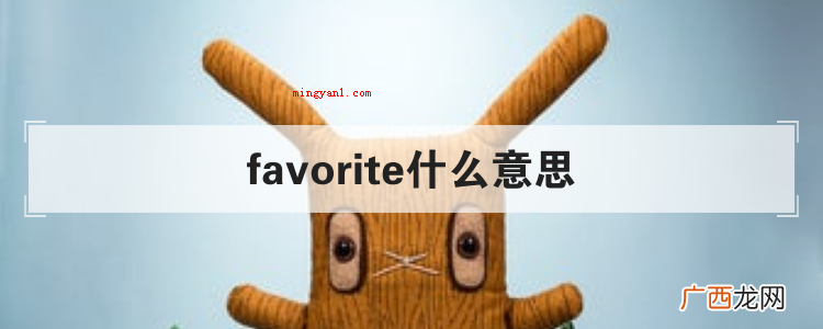 favorite什么意思