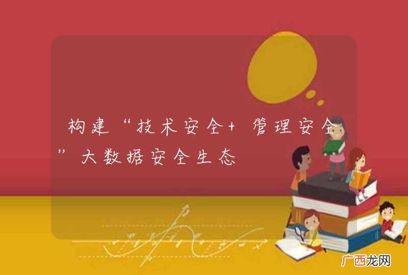 构建“技术安全+管理安全”大数据安全生态