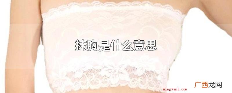 抹胸是什么意思