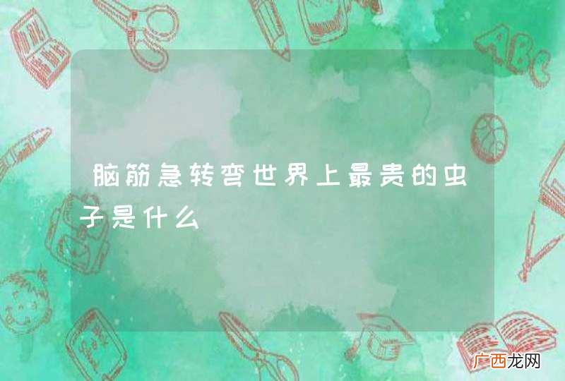 脑筋急转弯世界上最贵的虫子是什么
