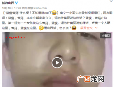 蓝瘦香菇什么意思