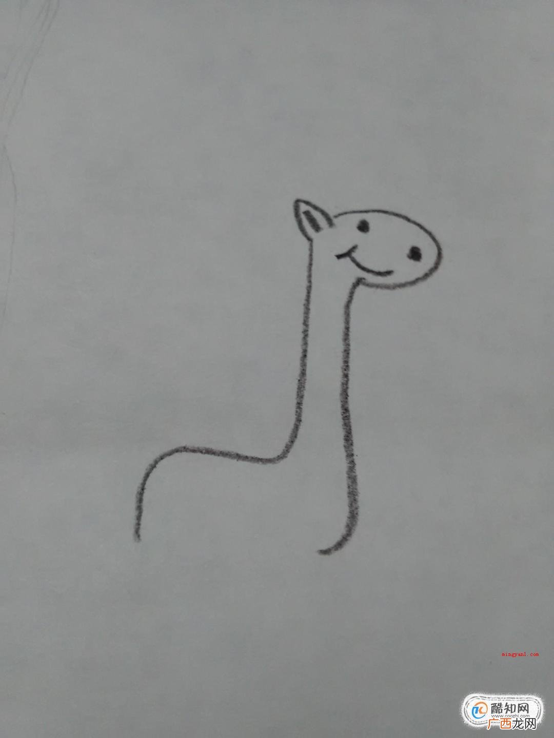 长颈鹿简笔画怎么画?可爱长颈鹿怎么画