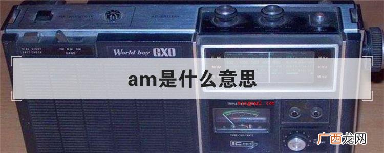 am是什么意思