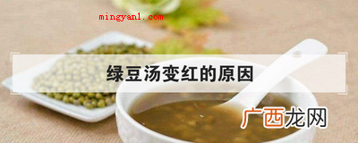 绿豆汤变红的原因