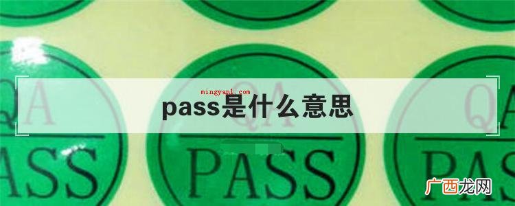 pass是什么意思
