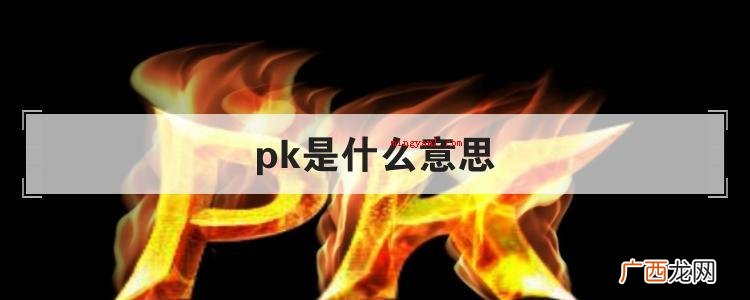 pk是什么意思