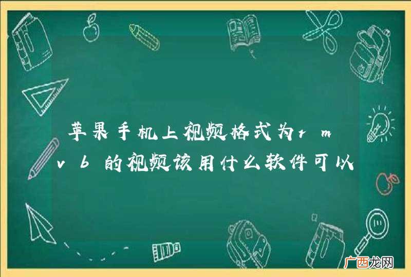 苹果手机上视频格式为rmvb的视频该用什么软件可以打开看？