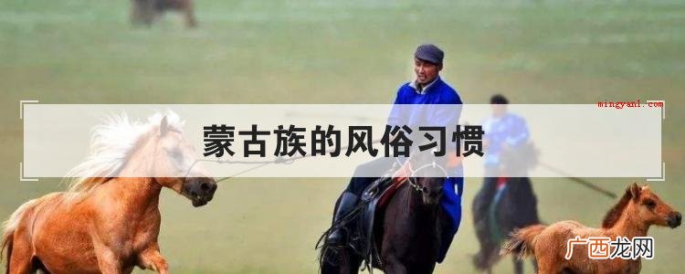 蒙古族的风俗习惯