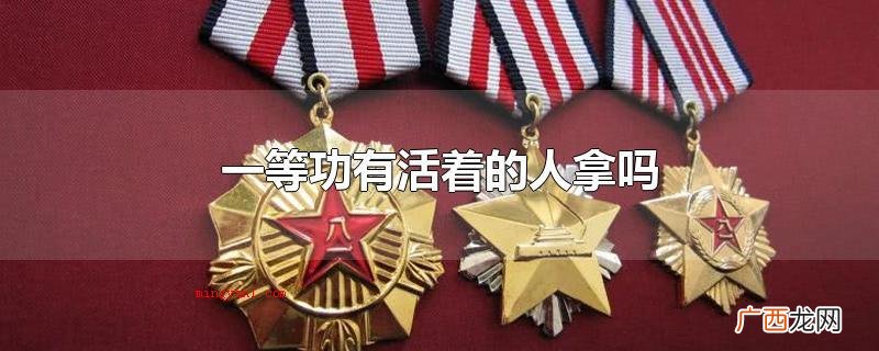 一等功有活着的人拿吗