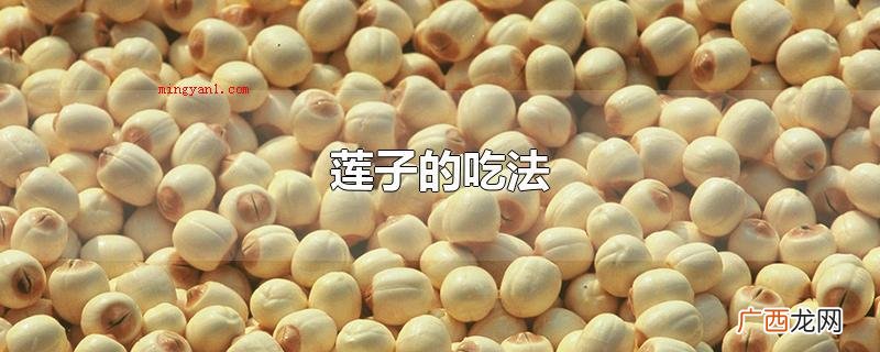 莲子的吃法