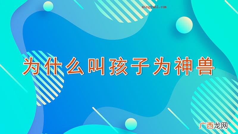 为什么叫孩子为神兽
