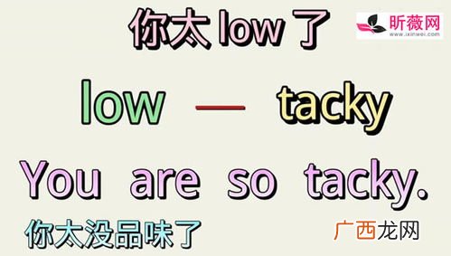 你太low了什么意思,街上总有人喜欢说别人很low，是什么意思？