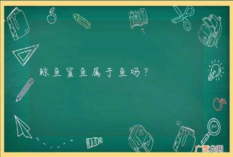 鲸鱼鲨鱼属于鱼吗？