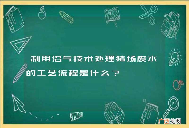 利用沼气技术处理猪场废水的工艺流程是什么？
