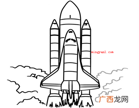 宇宙飞船简笔画