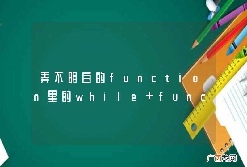 弄不明白的function里的while function调用