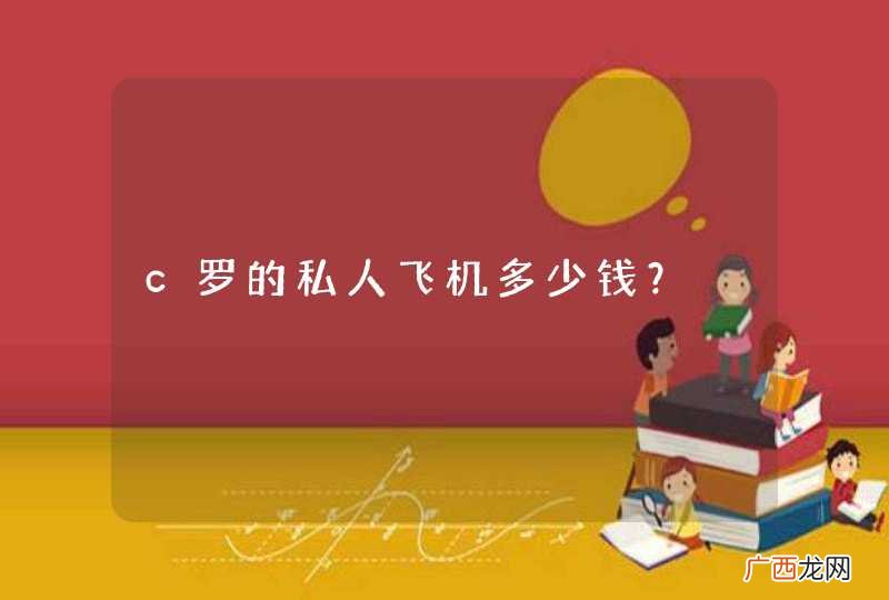 c罗的私人飞机多少钱？