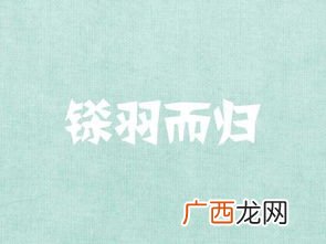 铩羽而归是指什么意思,铩羽而归羽是什么意思？