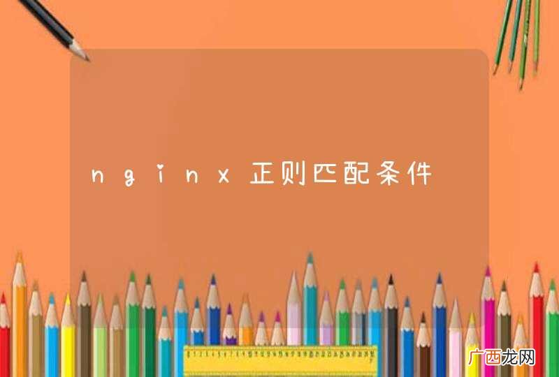 nginx正则匹配条件问题
