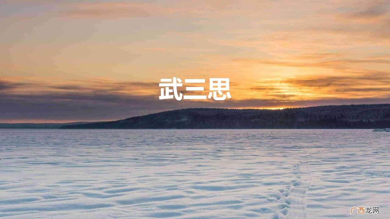 武三思和韦后暧昧不清 武三思