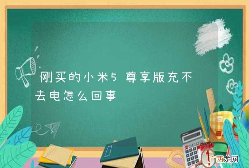 刚买的小米5尊享版充不进去电怎么回事