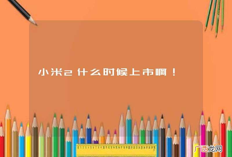 小米2什么时候上市啊！