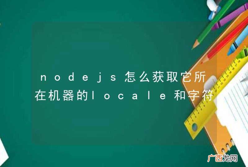 nodejs怎么获取它所在机器的locale和字符编码？