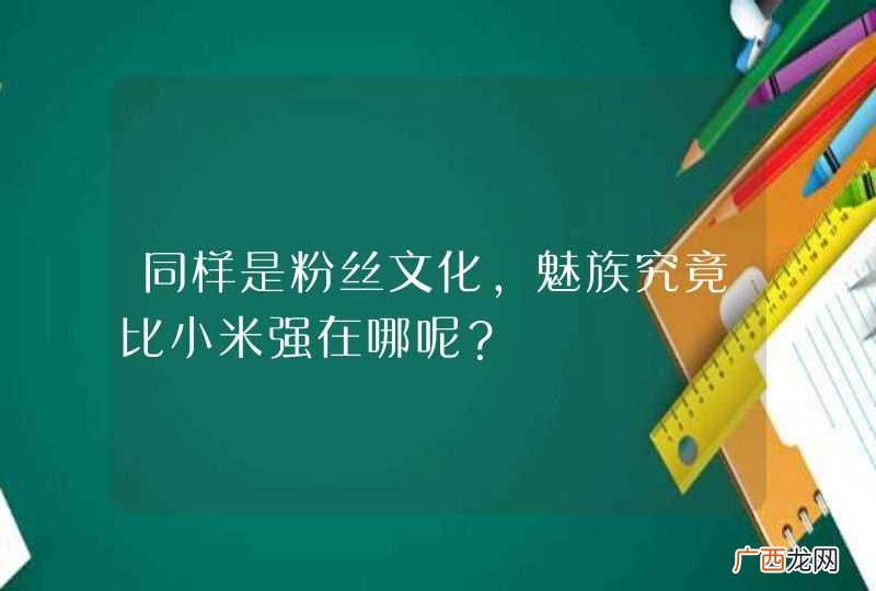 同样是粉丝文化，魅族究竟比小米强在哪呢？