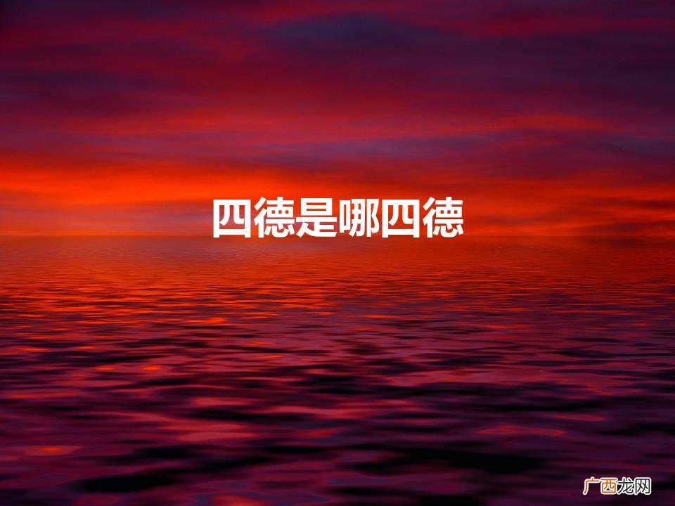 四德是哪四德（新时代公民四德是哪四德)