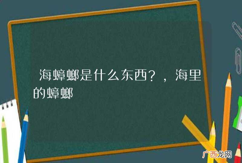 海蟑螂是什么东西?,海里的蟑螂