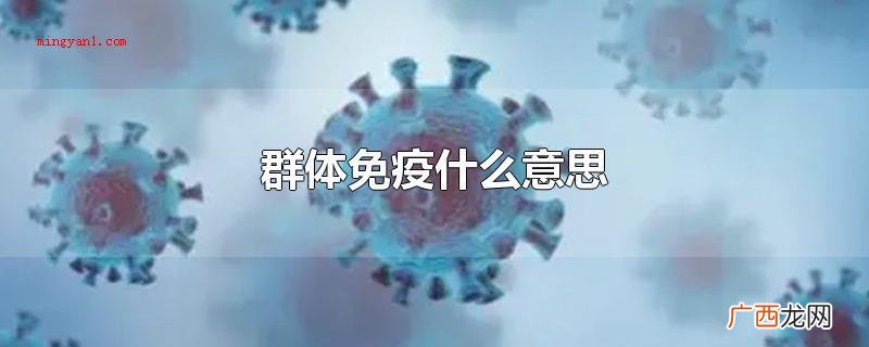 群体免疫力2020年3月13日 群体免疫什么意思