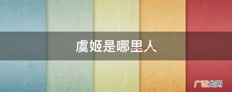 一说姓虞 虞姬,是楚汉之争阶段西楚霸王项羽的美人,名虞 虞姬是哪里人